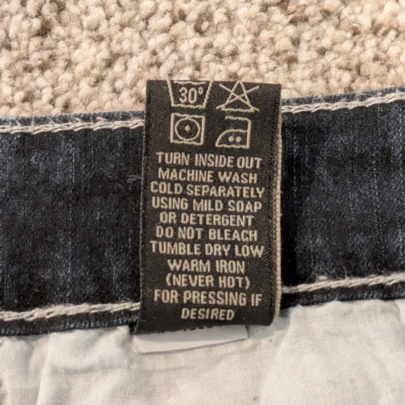 Women's Love Indigo Dark Wash Capris Denim Blue Jeans Stretch Sz: 4 Design Pants - Picture 10 of 14